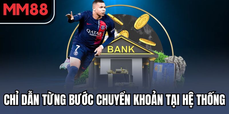 Chỉ dẫn từng bước chuyển khoản tại hệ thống